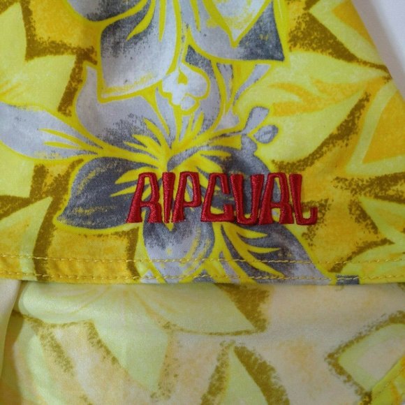 Rip Curl Yellow Floral Size 36 Board Shorts - Picture 4 of 9